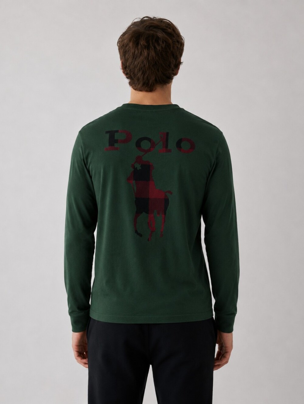 Polo Ralph Lauren Youth check back velvet logo top cotton Jersey XL (18-20)